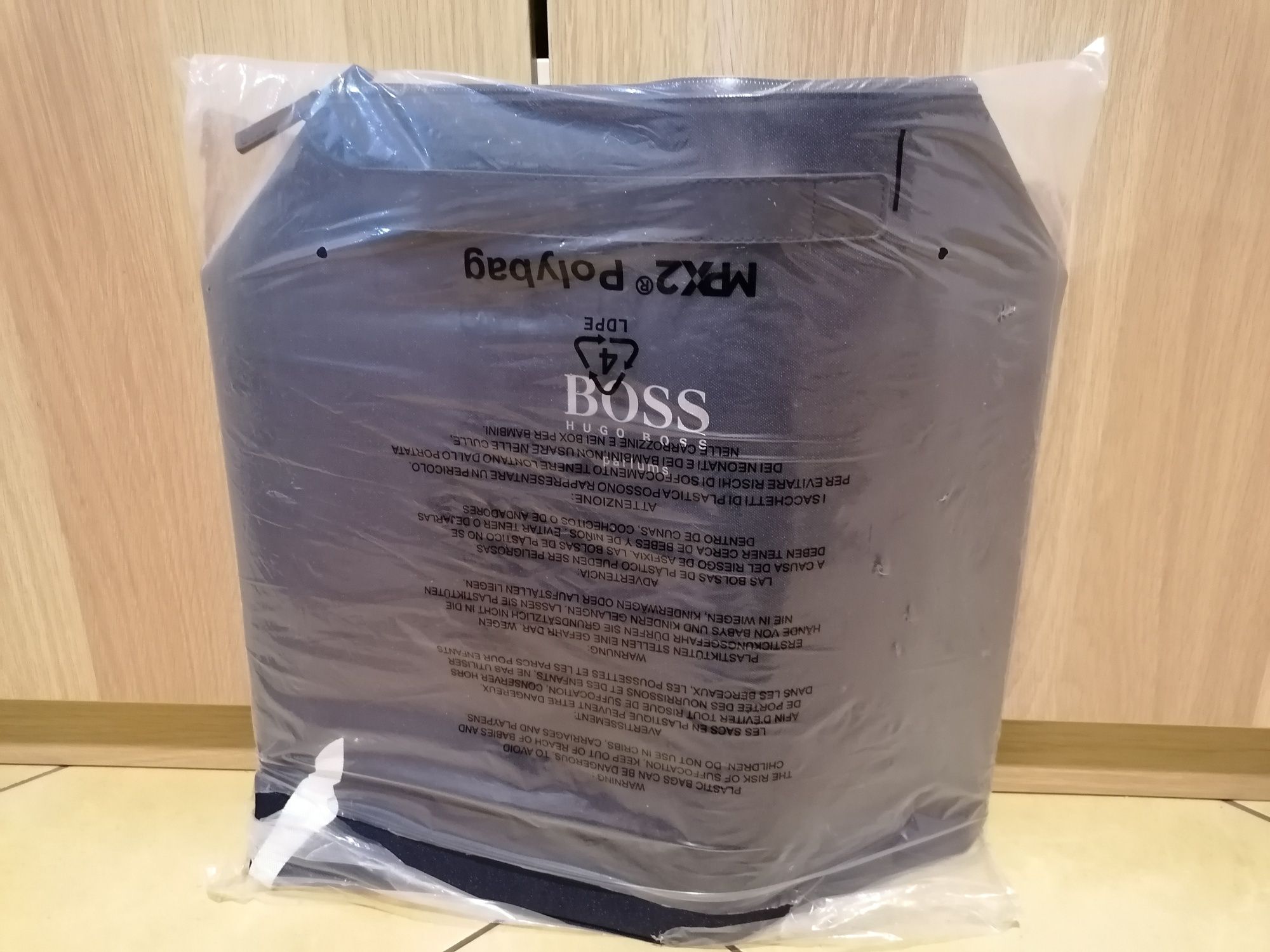 Nowa Torba męska weekendowa podróżna Hugo Boss Granatowa 45x18x45cm