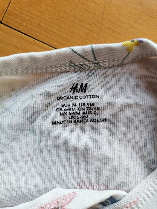 (74) Body z długim rękawem H&M (2 sztuki)