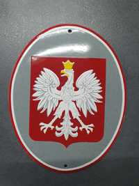 Herb emaliowany godło Polski 20x16 cm nowe - tablica emaliowana