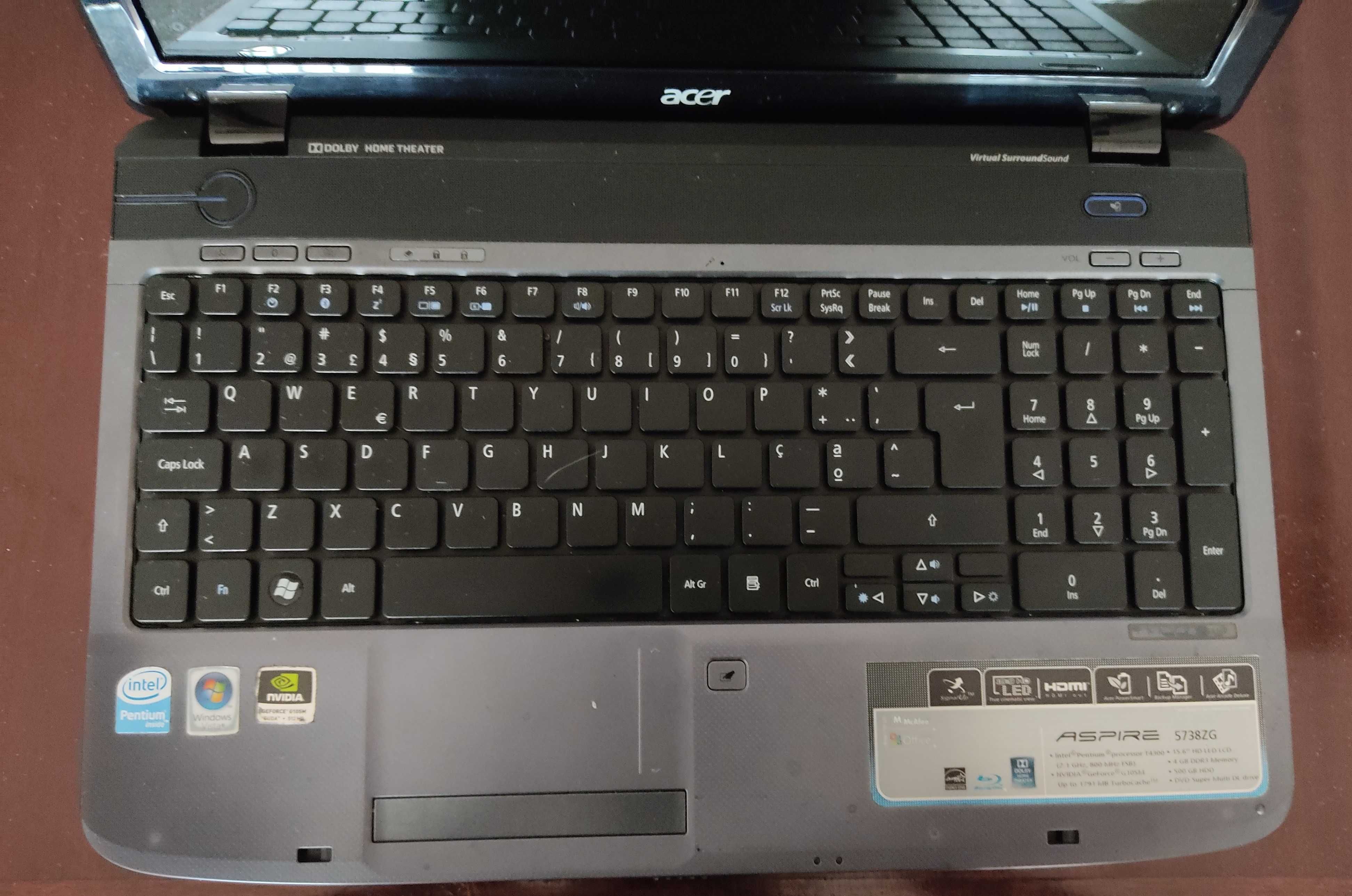 Portatil Acer 5738 ZG