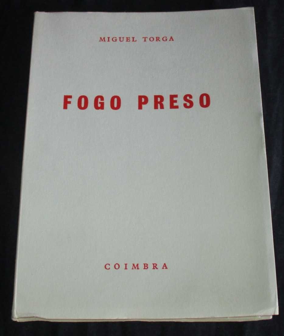 Livro Fogo Preso Miguel Torga 1ª edição 1976