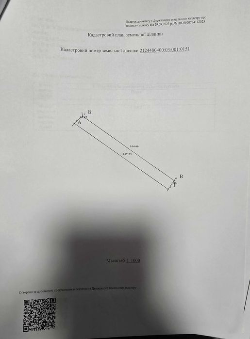 Земельна ділянка під будівництво.