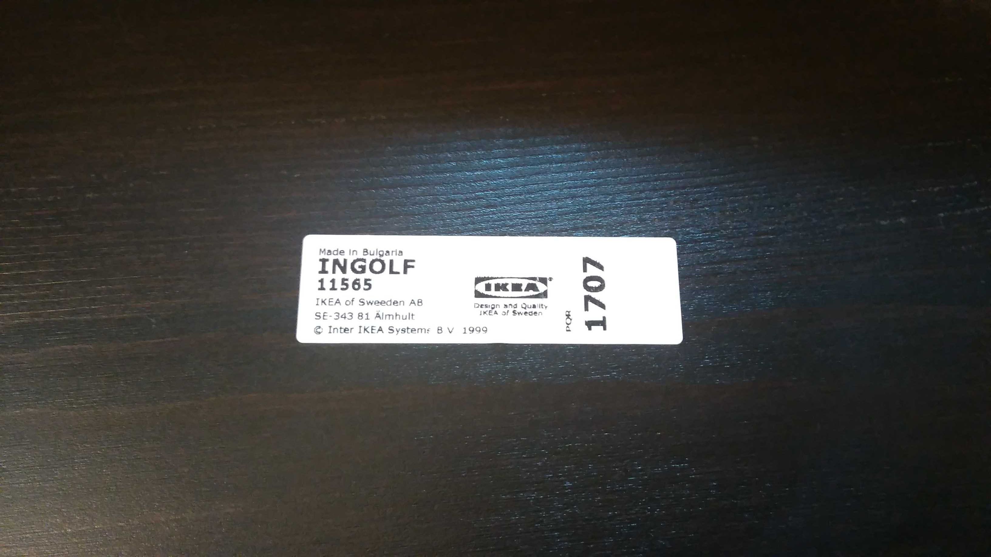 Sprzedam Stołki/Krzesła Barowe z Oparciem Czarne IKEA Model INGOLF