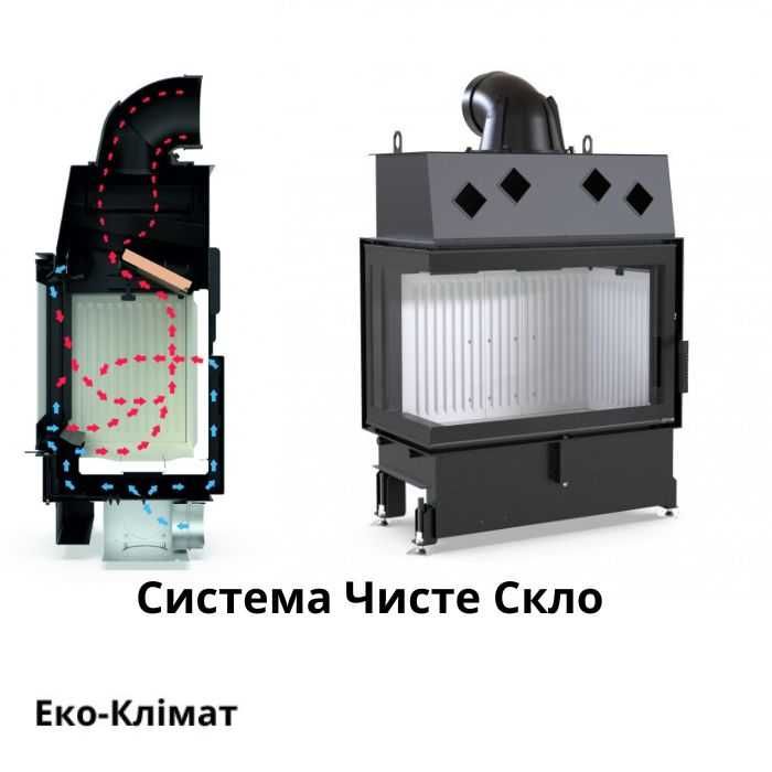 Сталева Камінна топка XFire - Corner L/R 800. Камін.Доставка.