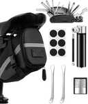 Zestaw narzędzi do naprawy roweru 16 w 1, multitool, łaty do opon