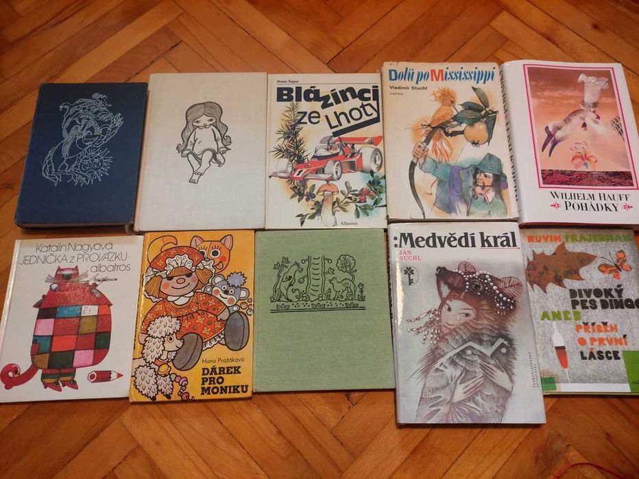 Zestaw 10 bajek PRL, ksiazki dla dzieci 1970-80 z Czechosłowacji