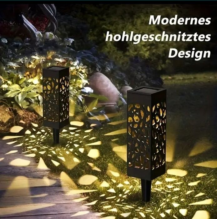 Przepiękny komplet 6 dużych lamp solarnych LED!