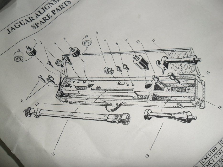 Kit de alinhamento de chassi automóveis , marca JAGUAR 501/081