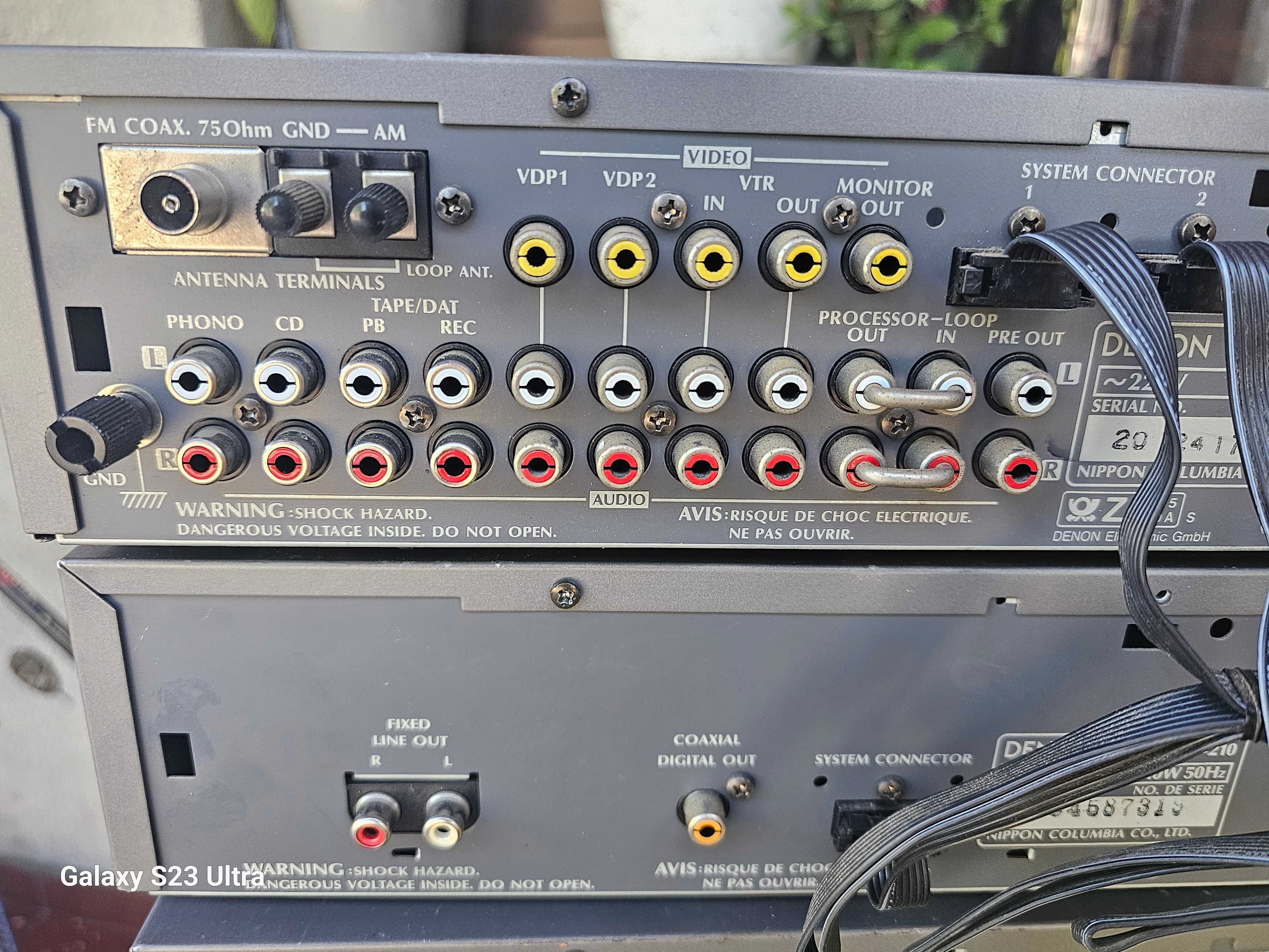 wieża segmentowa denon ampli deck cd stereo