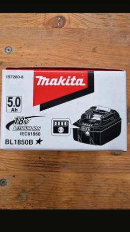 Nowe baterie Makita 5ah