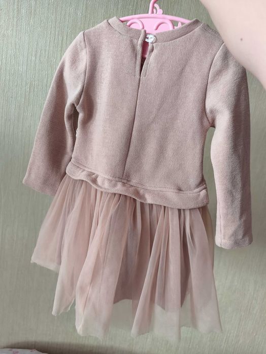 Святкова різдвяна,новорічна сукня ,тепла,з оленятком