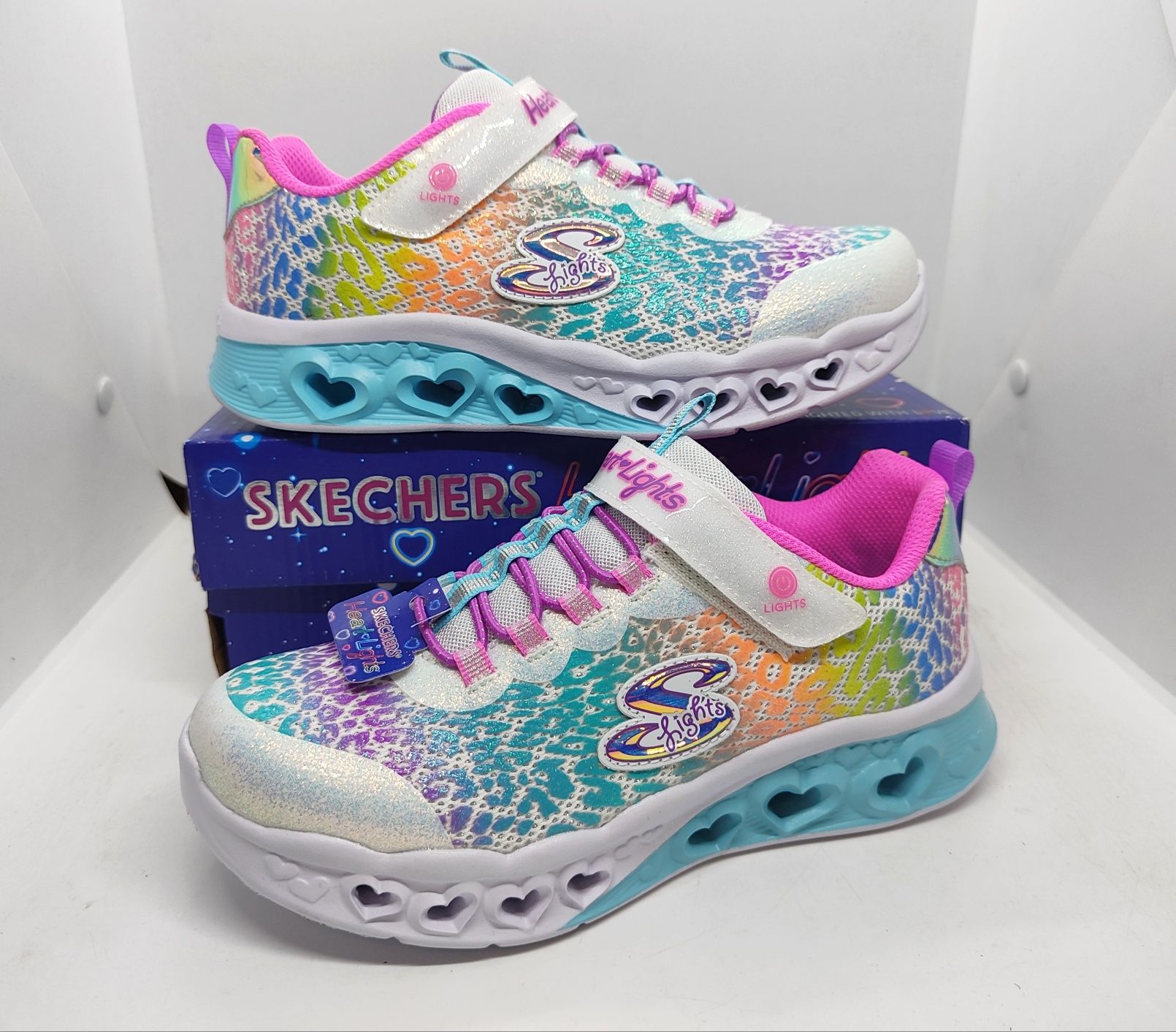 яркие 21,7см кроссовки Skechers Light оригинал