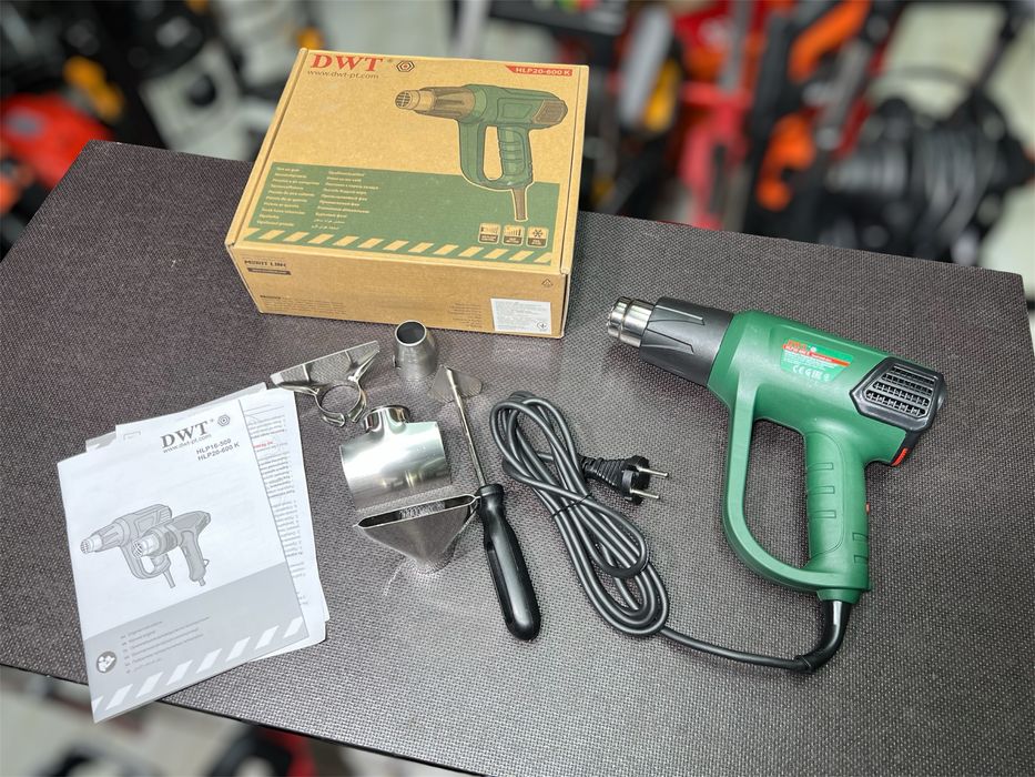 Строительный фен DWT HLP20-600 K - 2000 Вт Регулировка температуры