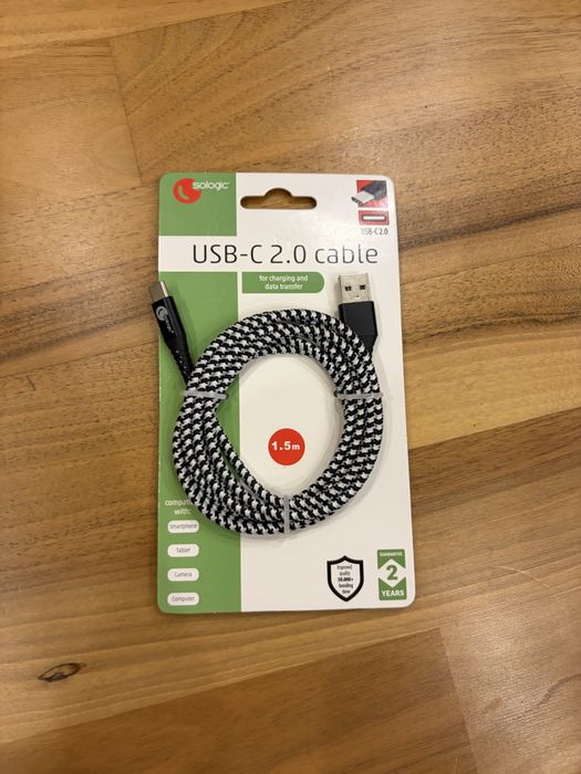 USB-C 2.0 kabel 1.5 m