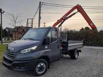 Iveco 50c16 50c18 dmc 3,5t silnik 3.0 HDS dzwig żuraw FASSI f40 WYWROTKA kiper skrzynia - NOWY- Polski salon