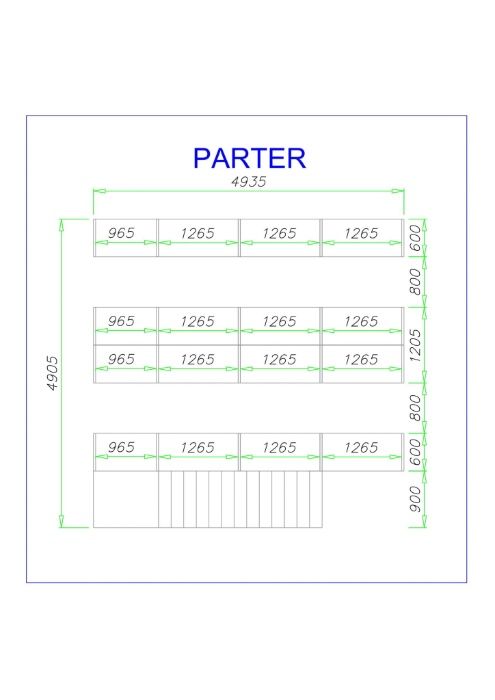 Antresole magazynowe AM2 – 24,21 m2 - podesty robocze antresola