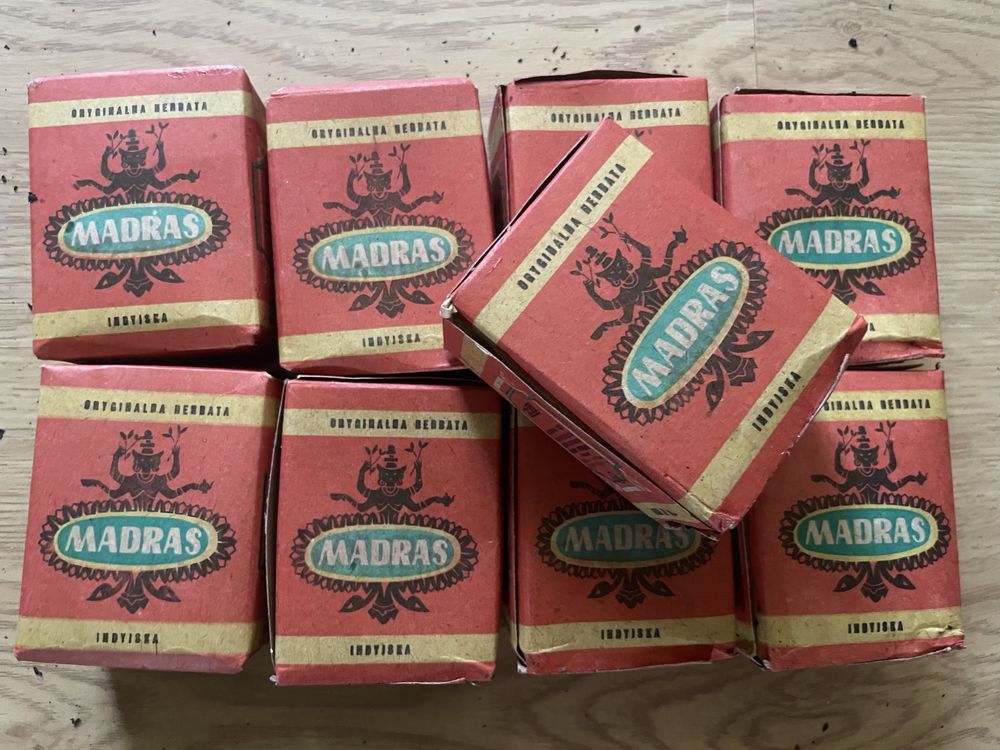Herbata Madras Prl . Kolekcjonerskie . Pelne paczki