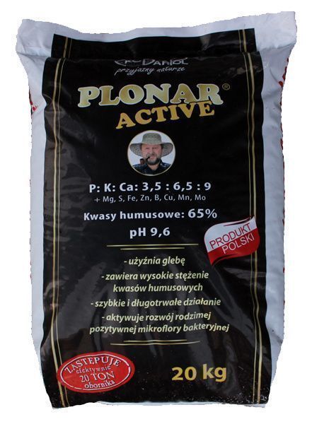 Plonar Active Uniwersalny 20kg nawóz ekologiczny granulowany użyźniacz