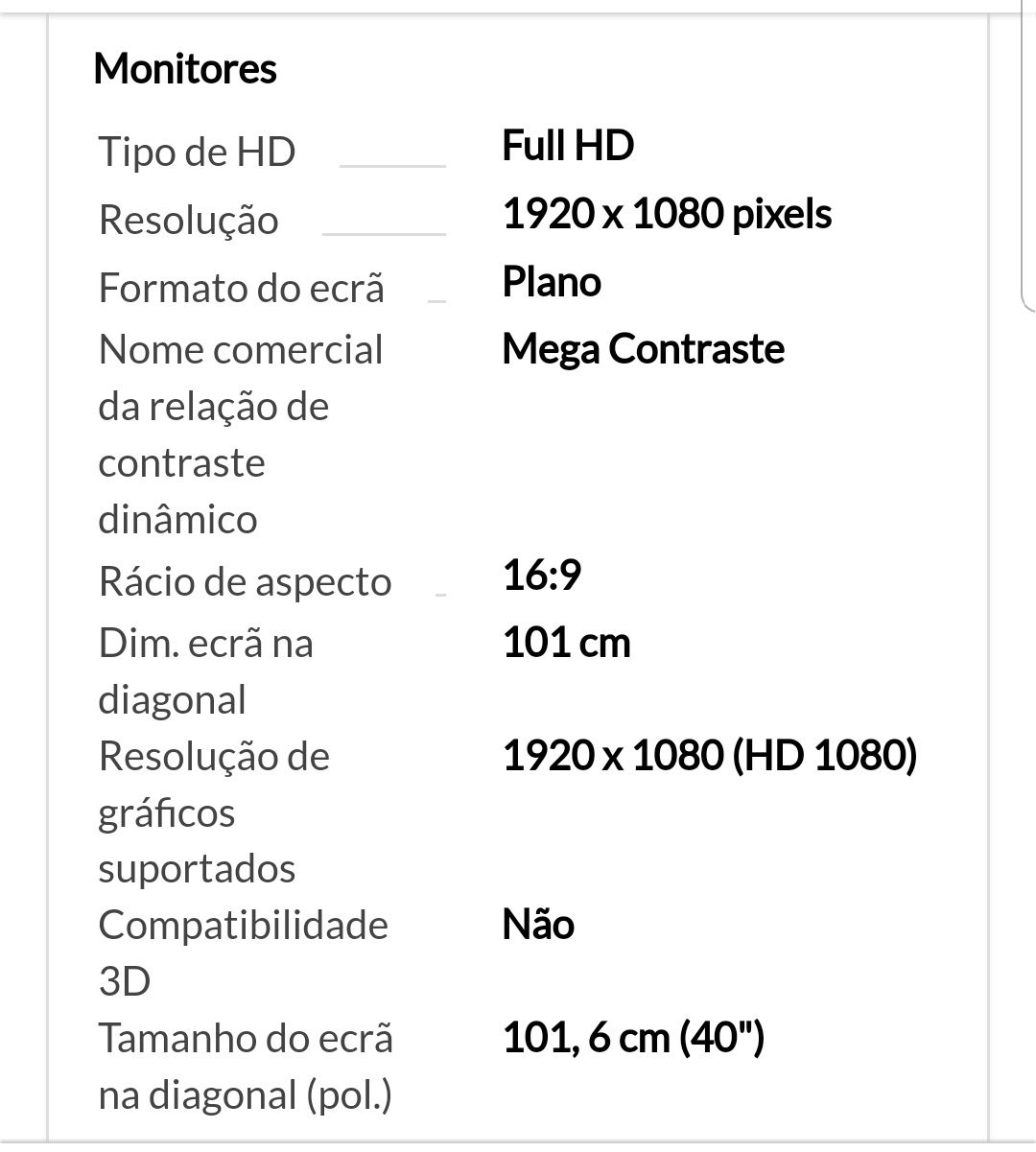 TV Samsung 40 polegadas series 5 Full HD LCD