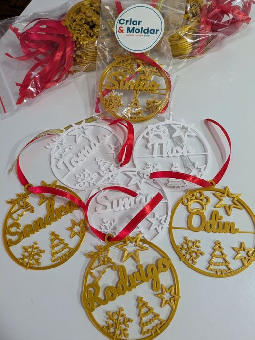 Bolas Natal Personalizadas com nome