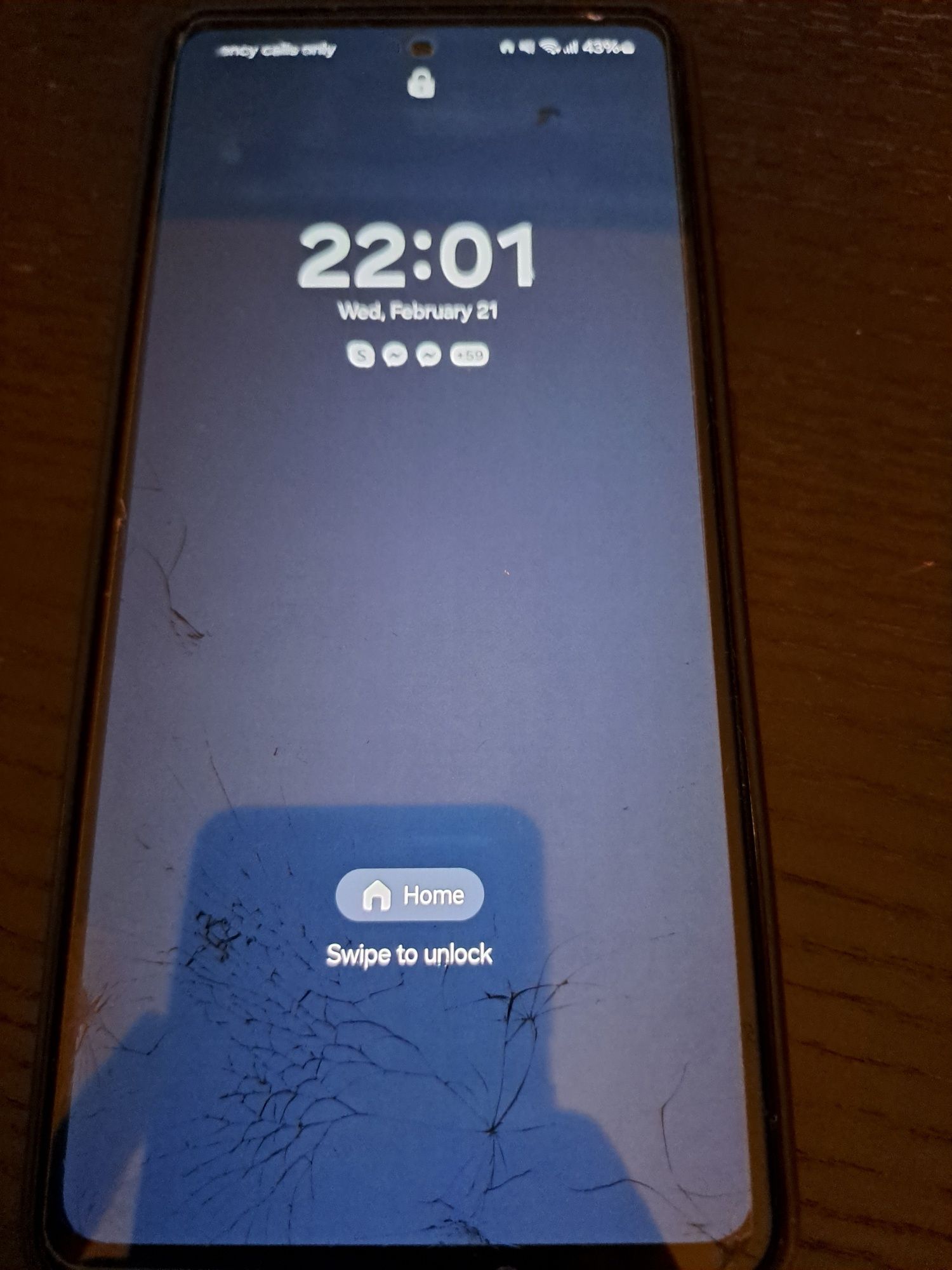 Smartphone Samsung a52s 5g - Ecrã partido - Mas funcional