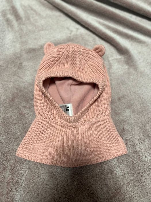 Шапка шолом Балаклава 9-12м шапочка з вушками шолом H&M