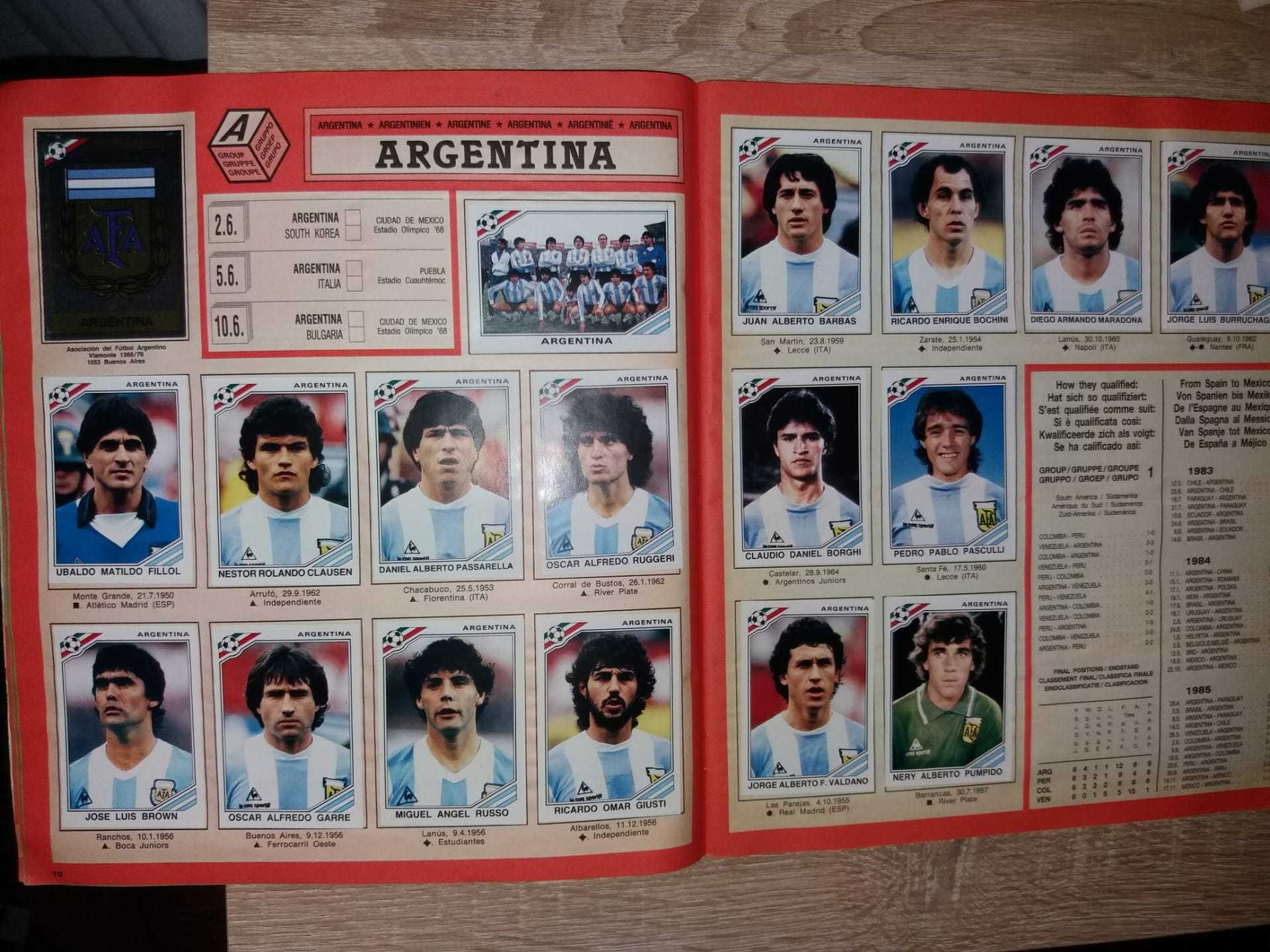 Caderneta Cromos Futebol Completa Mundial 1986 (EDIÇÃO PANINI)
