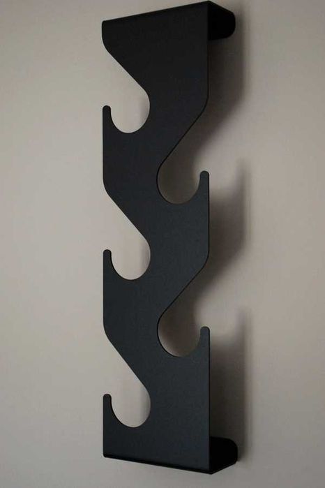 Nowoczesny wieszak na ubrania Wave - modern stalowy malowany proszkowo