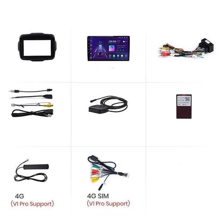 Radio nawigacja Android 12 do Jeep Renegade 2016 - 2020, 1GB 32GB