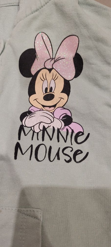 Dres dziewczęcy miętowy Minie Mouse 104 110 mi