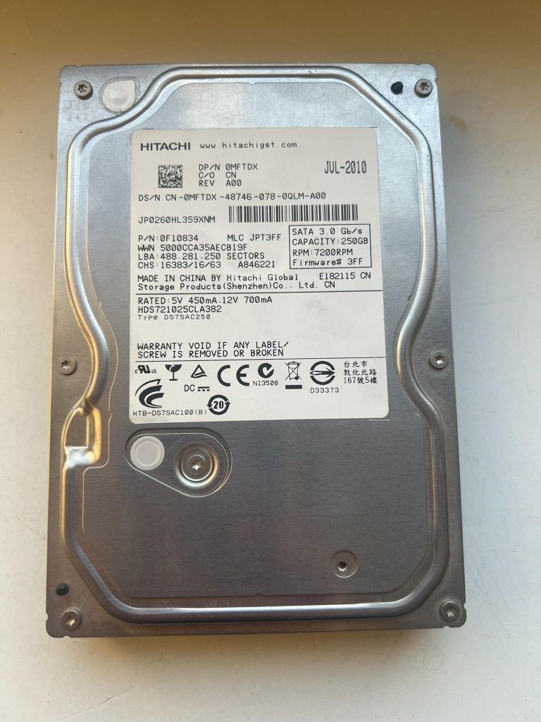 HDD Hitachi 250 gb