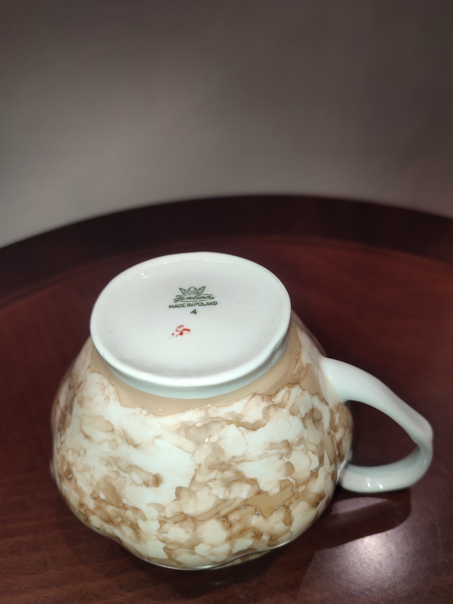 Śliczny stary mlecznik porcelana Karolina
