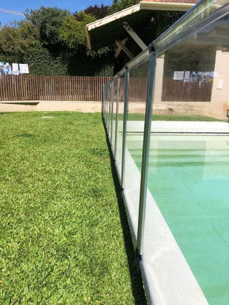 Vedação transparente em pvc mergulho salgado piscinas