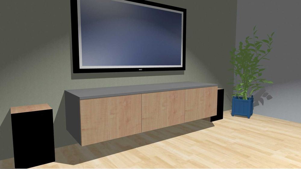 Szafka RTV na wymiar - Chojnice i okolice - solidna i pojemna