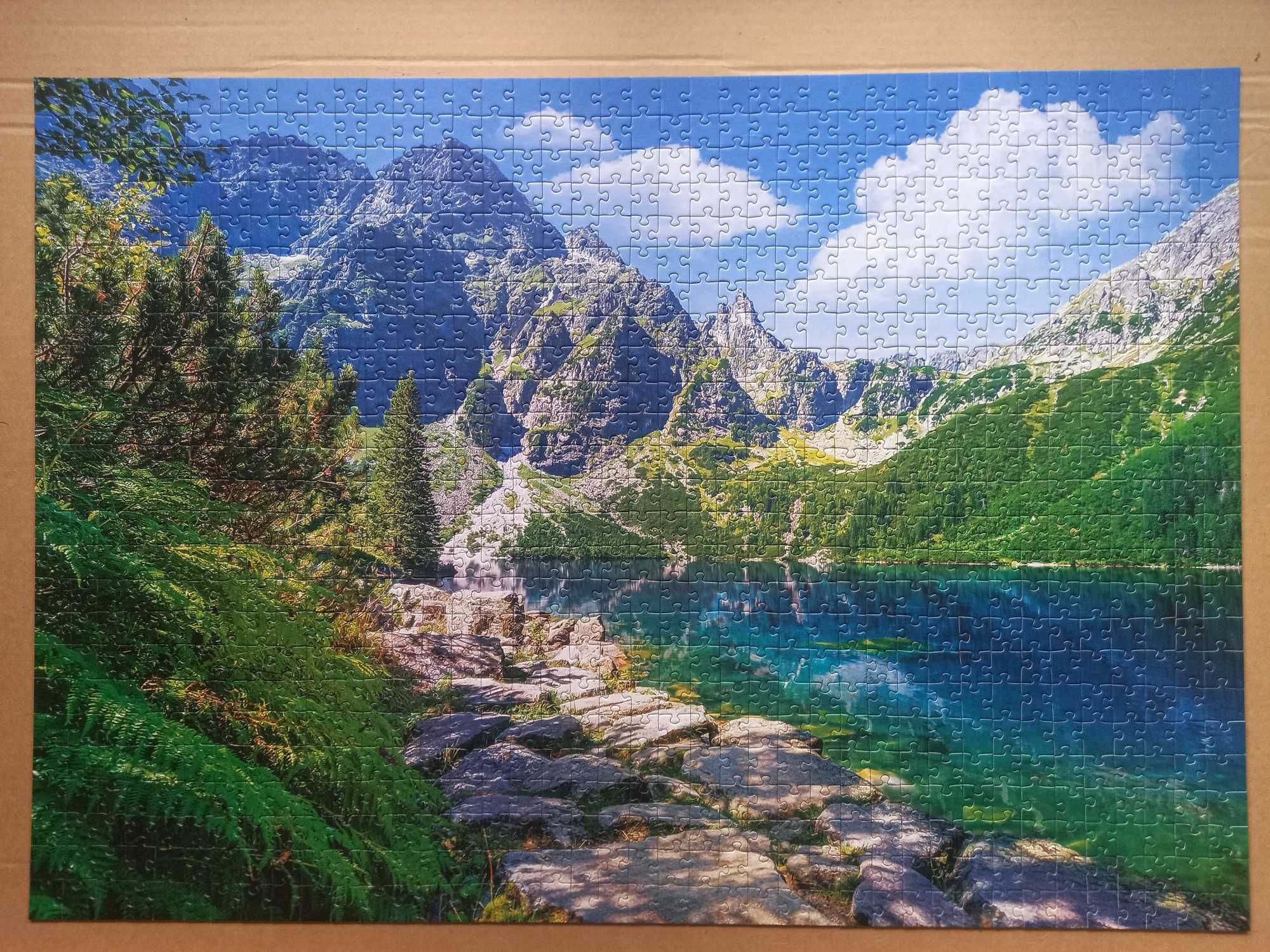 puzzle trefl 1000 Pieszo przez Europę - Morskie Oko