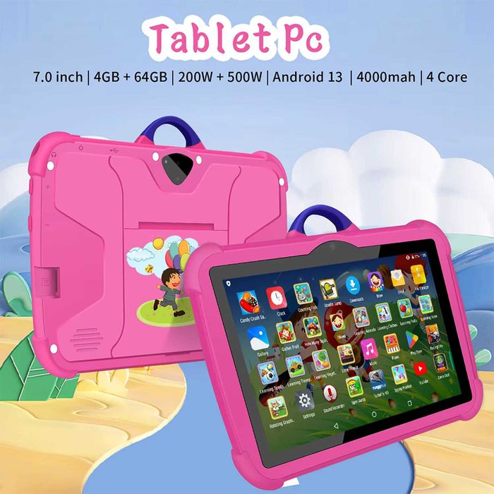 BDF Q Kids Tablets дитячий планшет 4/64 ГБ Wi-Fi, акумулятор 4000 мАг