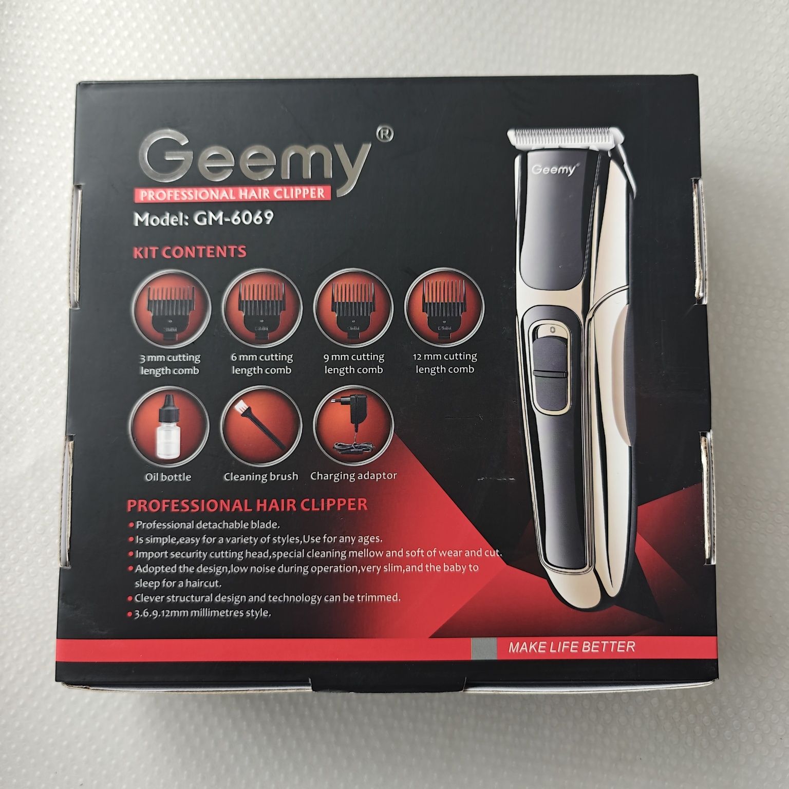 Машинка для стрижки волосся Geemy GM-6069