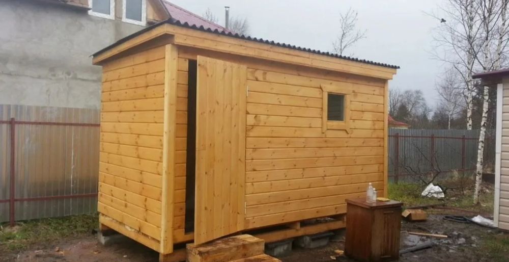 Хозблок, сарай, бытовка с дровником