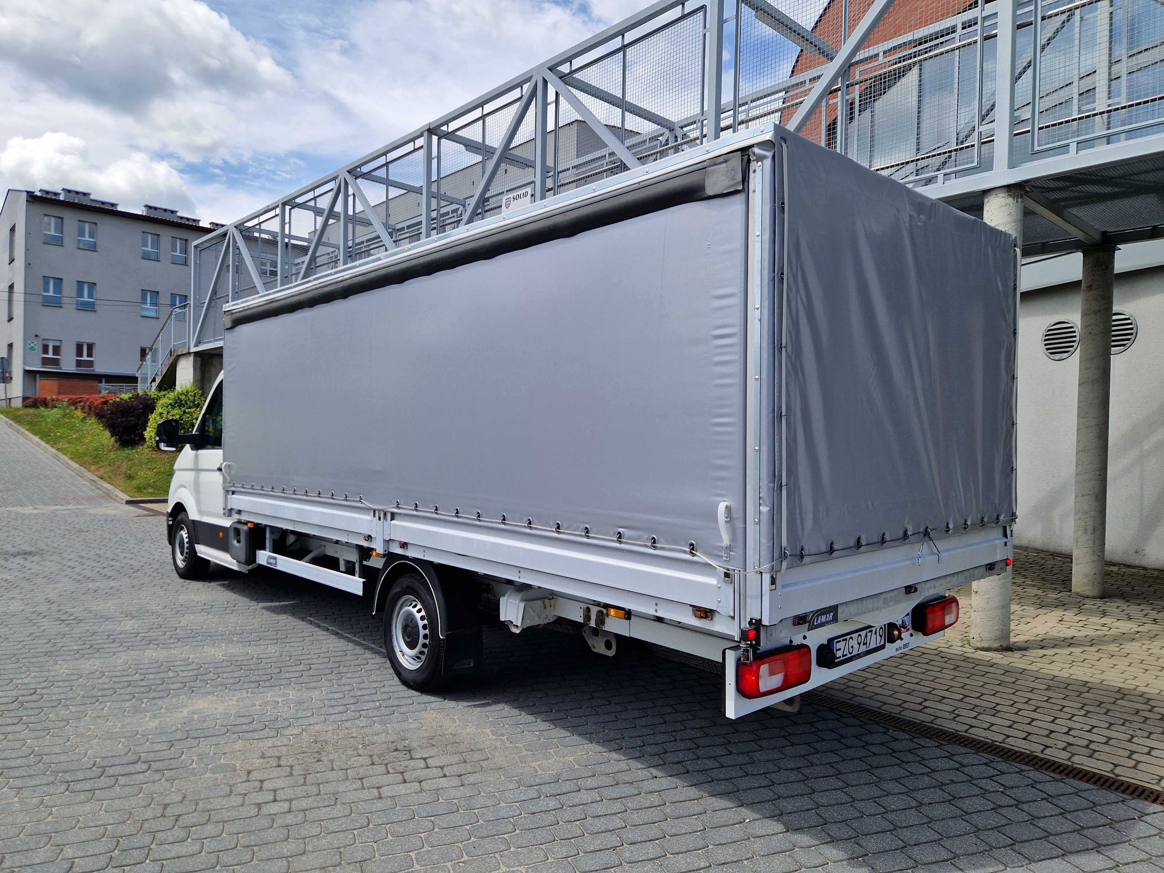Volkswagen Crafter MAXI Plandeka Firanka Skrzynia 5,5m 1 Wł F-Vat 23%