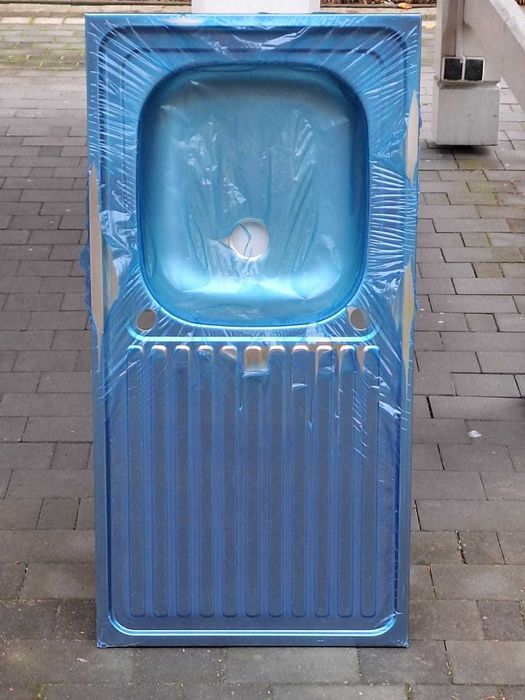 Zlew stalowy jednokomorowy 150 x 50cm