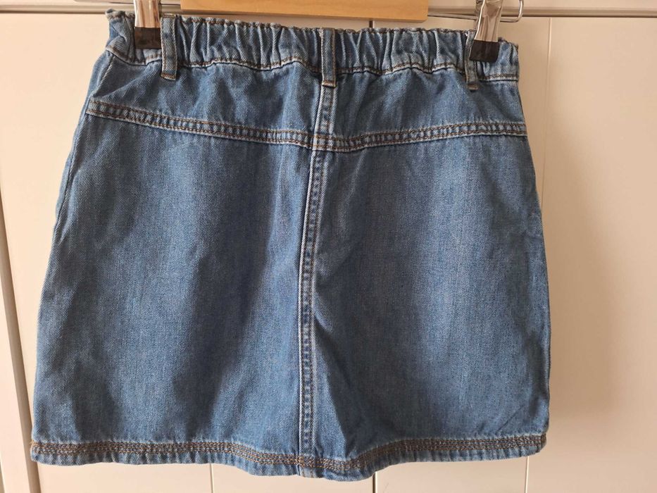 F&F spódnica jeansowa z kieszeniami r.140