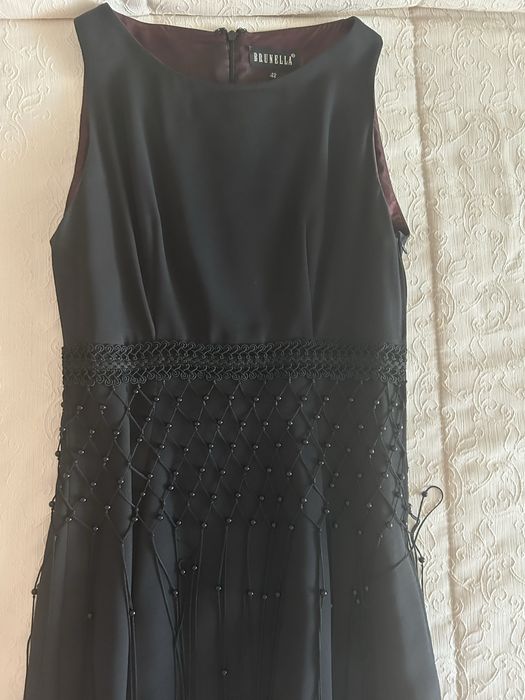 Vestido preto cerimónia vintage anos 90