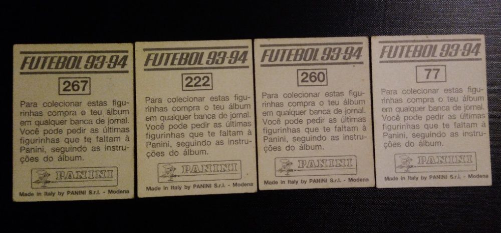 Cromos de Futebol de 93-94