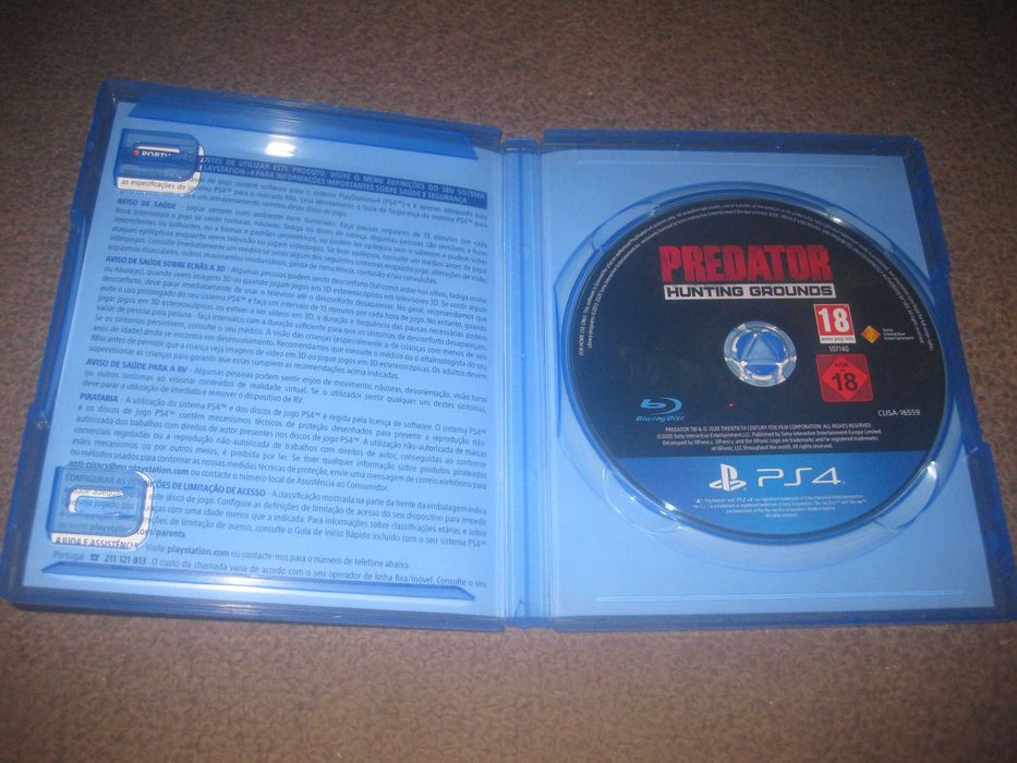 Jogo "Predator: Hunting Grounds" para a Playstation 4/Impecável!