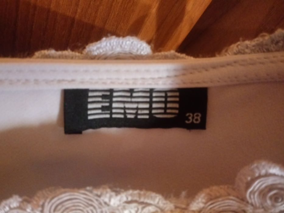 Piękna sukienka suknia Emo mini maxi koronka M szara długa jedno ramię