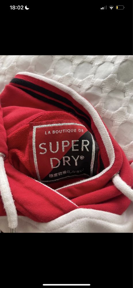 Vestido/Sweat superdry com capuz