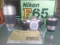 Câmara Analógica Nikon F65  - KIT  +  Bolsa