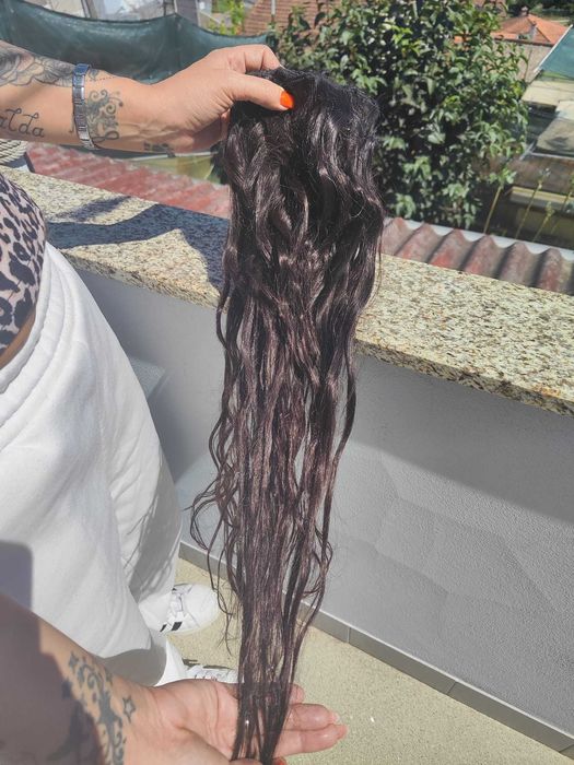 Banda de 60cm 120g cabelo humano