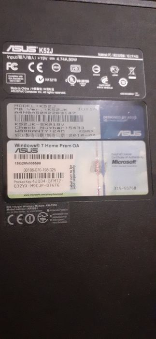 Portatil Asus i3 350m