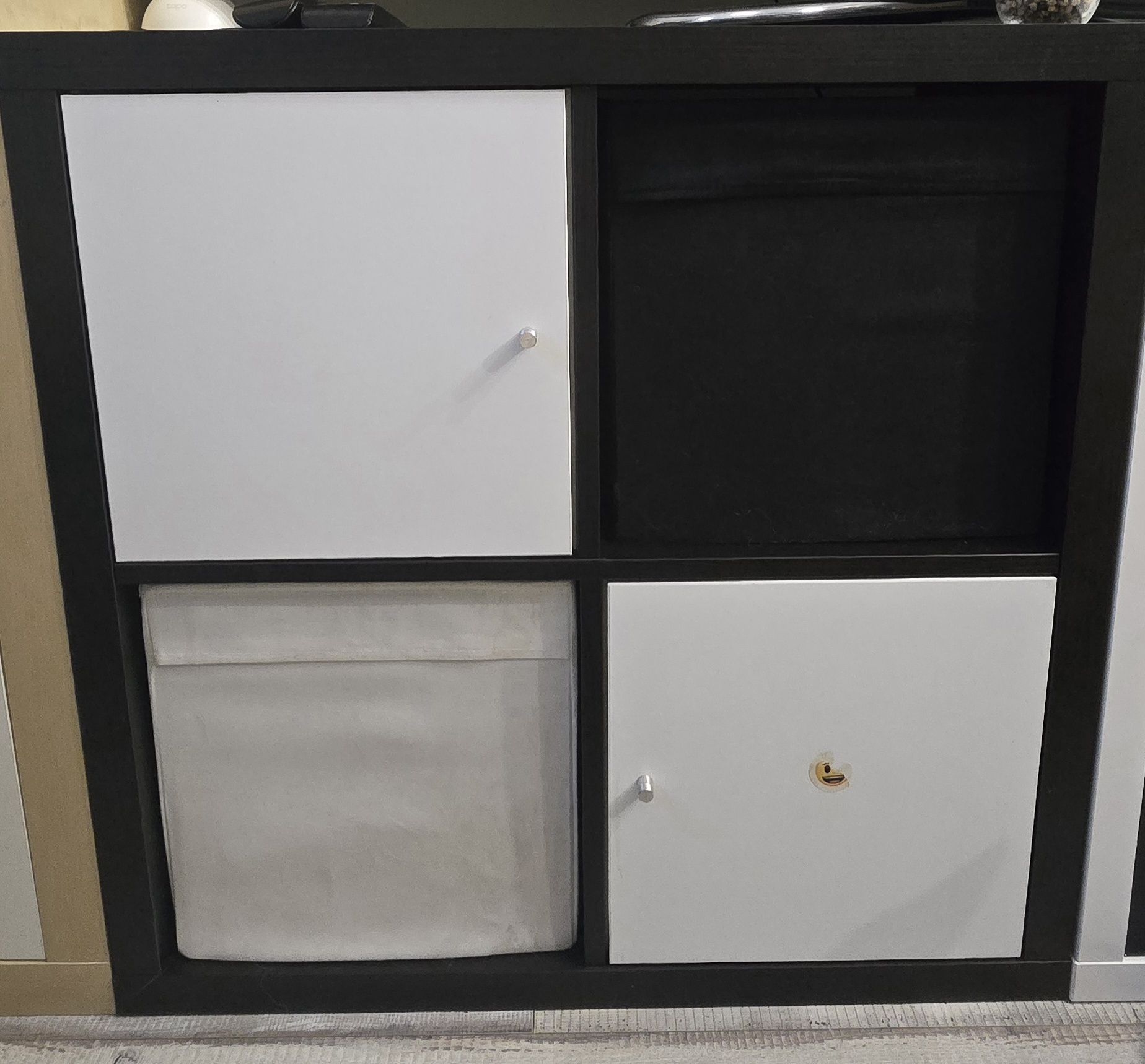Kallax czarny regał ikea